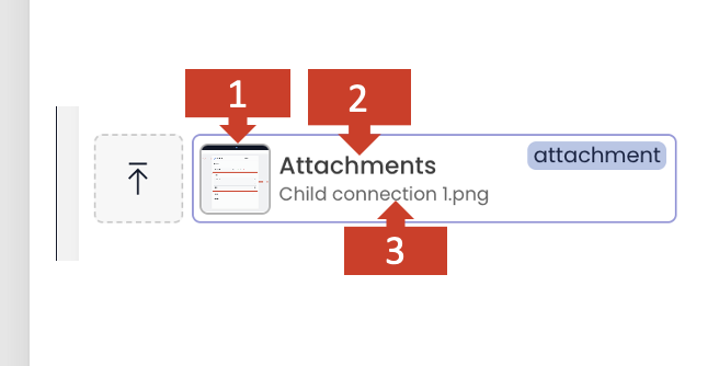 Image showing Attachment File bar